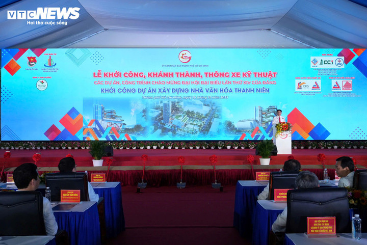 Khởi công dự án xây dựng Nhà văn hoá Thanh niên TP.HCM. (Ảnh: Thy Huệ)