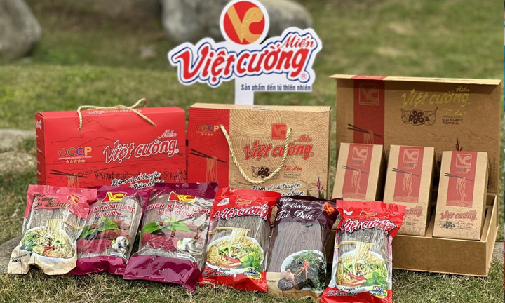 Miến Việt Cường có mặt ở hầu hết các siêu thị nổi tiếng.