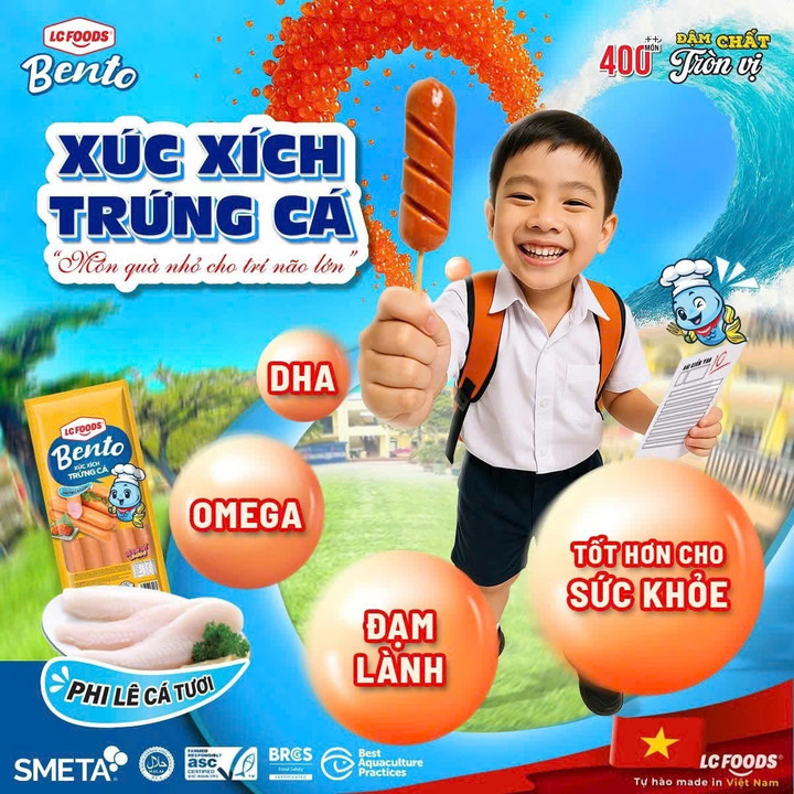 Bento xúc xích trứng cá LC Foods lọt TOP sản phẩm ấn tượng của năm - 2
