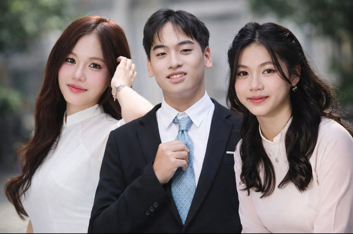 Từ trái qua phải: Hà Bảo Trân, Phạm Thế Tuấn, Nguyễn Minh Thư. Ba gương mặt vừa đạt điểm SAT 1600/1600.