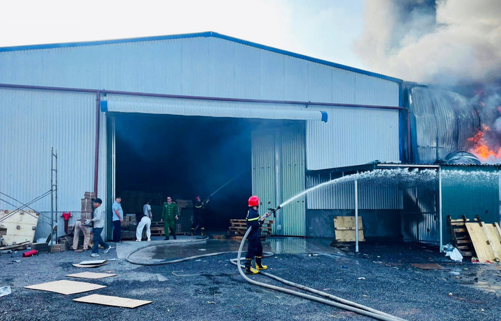 Vụ hỏa hoạn may mắn không gây thiệt hại về người.