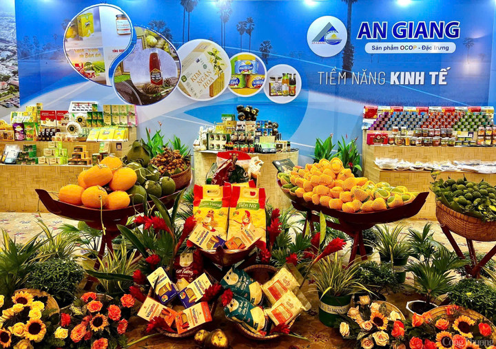 Các sản phẩm OCOP của tỉnh An Giang được quảng bá rộng rãi tại các triển lãm.