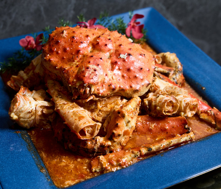 Cua King Crab dành cho những bữa tiệc “xịn sò”. (Ảnh: Gold Fish)