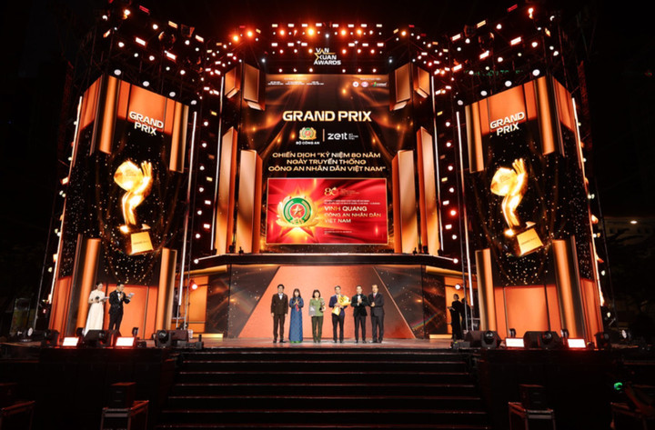 "Chiến dịch kỷ niệm 80 năm Ngày truyền thống Công an Nhân dân Việt Nam" của Cục Công tác chính trị - Bộ Công an giành giải cao nhất.