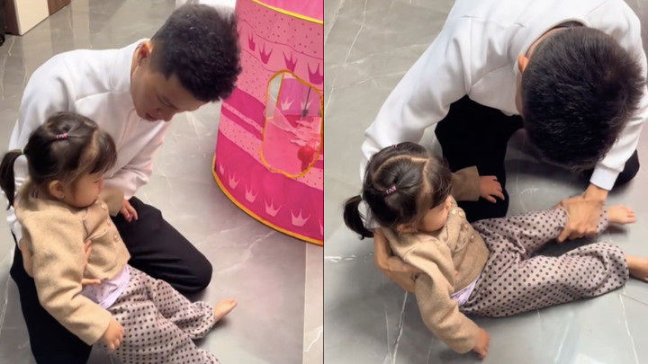 Kỹ năng diễn xuất "đỉnh cao", nhiều dân mạng đề cử giải Oscar cho em bé. (Ảnh chụp màn hình)