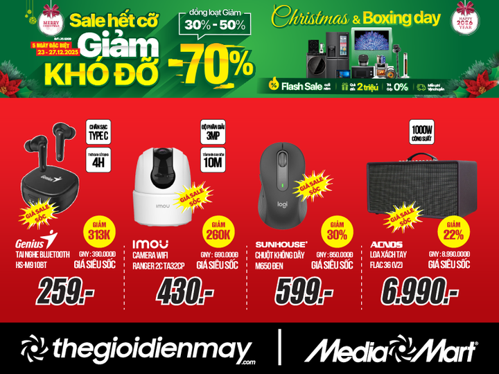 MediaMart khởi động chương trình khuyến mại dịp Christmas & Boxing Day 2025 - 6