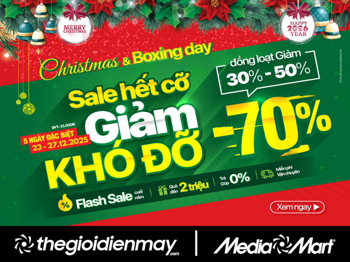 MediaMart khởi động chương trình khuyến mại dịp Christmas & Boxing Day 2025 - 1