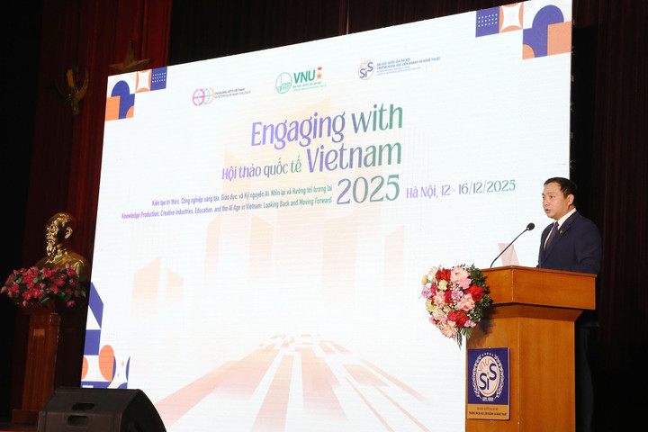 Phó Giám đốc ĐHQGHN Đào Thanh Trường bày tỏ kỳ vọng vào kết quả mang tính thời đại, có ý nghĩa chiến lược đối với sự phát triển của Việt Nam trong bối cảnh toàn cầu hóa và chuyển đổi số sâu rộng.