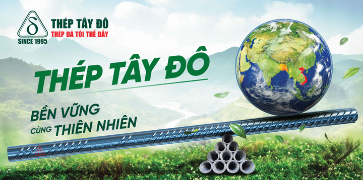 Thép Tây Đô đạt nhiều tiêu chuẩn và chứng nhận về hệ thống quảng lý môi tường. (Ảnh: Thép Tây Đô)