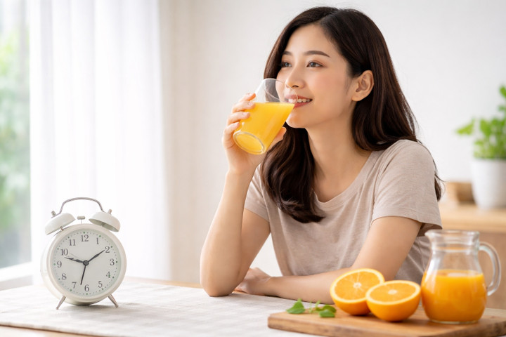 Nước cam giàu vitamin, tốt cho đề kháng.