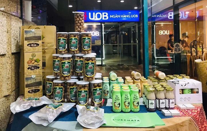 Các sản phẩm của HTX Sản xuất – Thương mại – Dịch vụ Nông nghiệp Macca Ea H’leo (xã Ea Hiao)