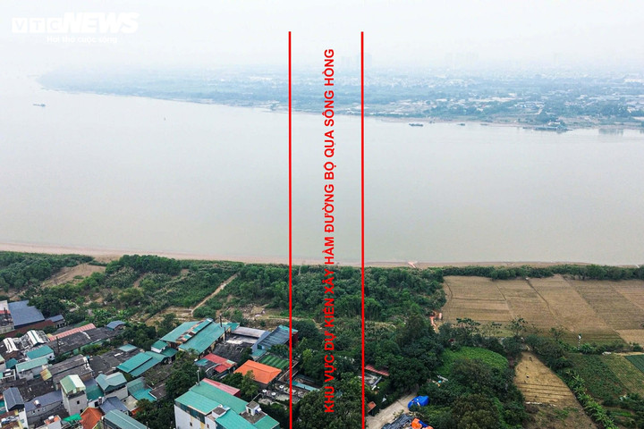 Mục sở thị vị trí Hà Nội dự kiến xây hầm đường bộ hơn 24.600 tỷ qua sông Hồng - 3