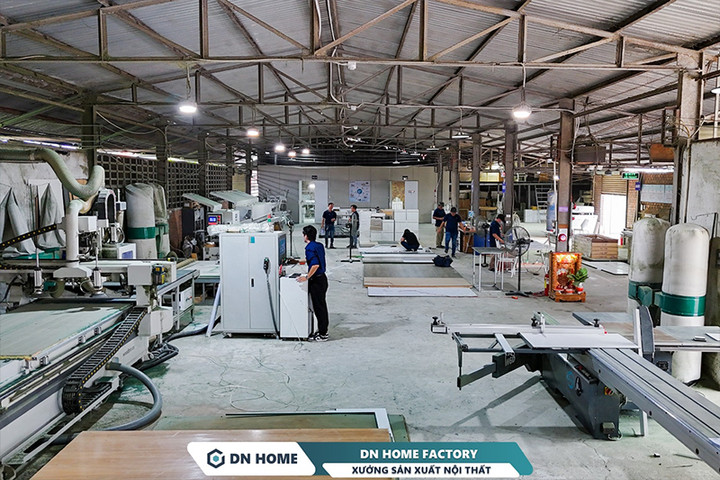 Nội Thất Điểm Nhấn sở hữu xưởng sản xuất nội thất quy mô 2.000 m2.