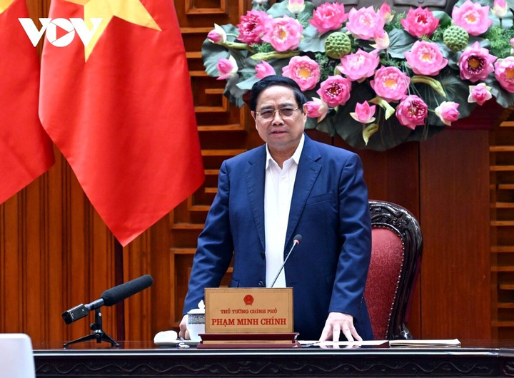 Thủ tướng Chính phủ Phạm Minh Chính phát biểu tại hội nghị.