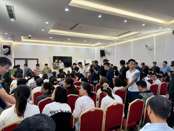 Công an tỉnh Phú Thọ triệt phá đường dây huy động vốn đa cấp trái phép liên quan gần 2.000 tài khoản trên hệ thống Meta Whale. (Ảnh: Công an Phú Thọ)