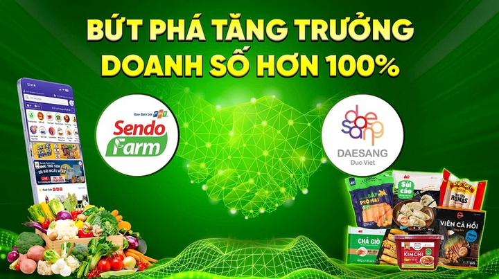 Daesang Đức Việt hợp tác Sendo Farm: Doanh số tăng trưởng hơn 100% sau vài tháng - 1