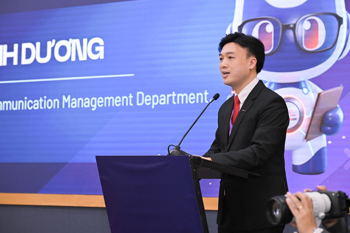 TS. Phạm Bình Dương, Chủ nhiệm Bộ môn Quản trị Truyền thông Đa phương tiện, trường Đại học FPT Hà Nội, phát biểu tại hội thảo. (Ảnh: BTC)