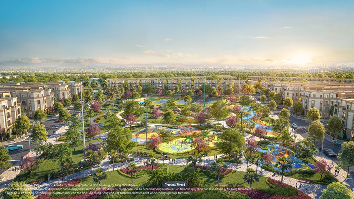 Vinhomes Golden City chỉ dành 27% cho xây dựng, 41ha cho không gian xanh.