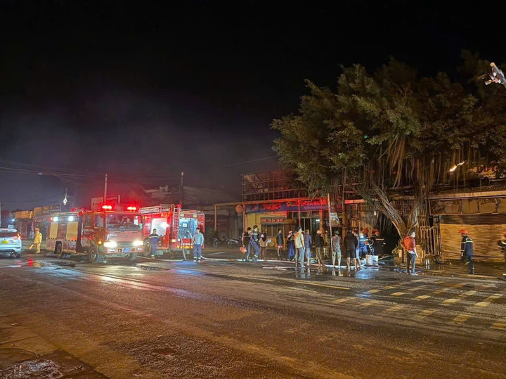 Hiện trường vụ cháy.