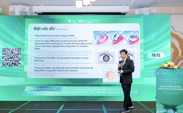 THS. BS Nguyễn Phú Tùng - Giám đốc điều hành kiêm Giám đốc Chuyên môn Mắt Sài Gòn Ngô Gia Tự: (ẢNH: MSG)