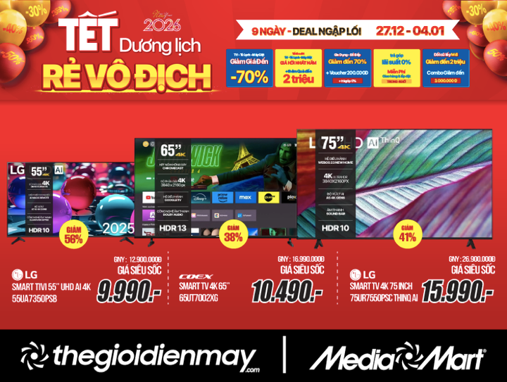 Rẻ vô địch đón Tết Dương lịch: 9 ngày siêu sale đến 70% hàng ngàn sản phẩm - 2