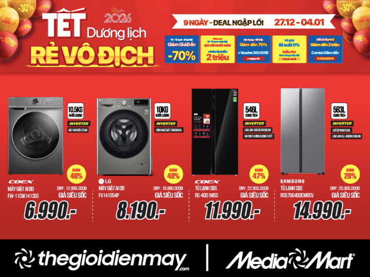 Rẻ vô địch đón Tết Dương lịch: 9 ngày siêu sale đến 70% hàng ngàn sản phẩm - 3