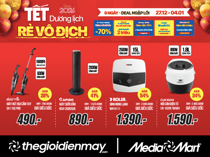 Rẻ vô địch đón Tết Dương lịch: 9 ngày siêu sale đến 70% hàng ngàn sản phẩm - 4