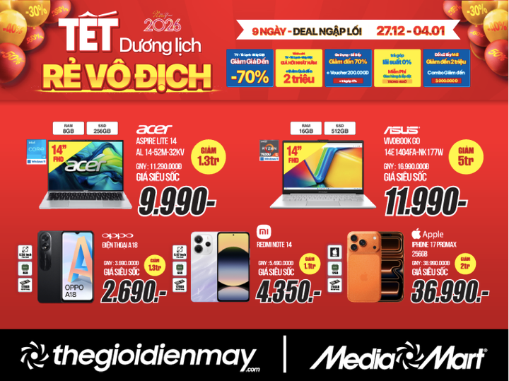 Rẻ vô địch đón Tết Dương lịch: 9 ngày siêu sale đến 70% hàng ngàn sản phẩm - 5