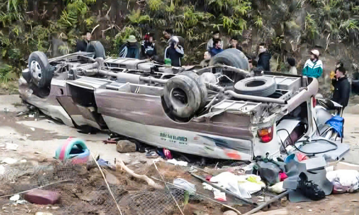 Hiện trường vụ tai nạn.