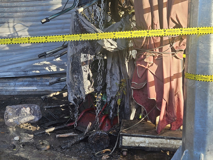 Hiện trường vụ cháy.