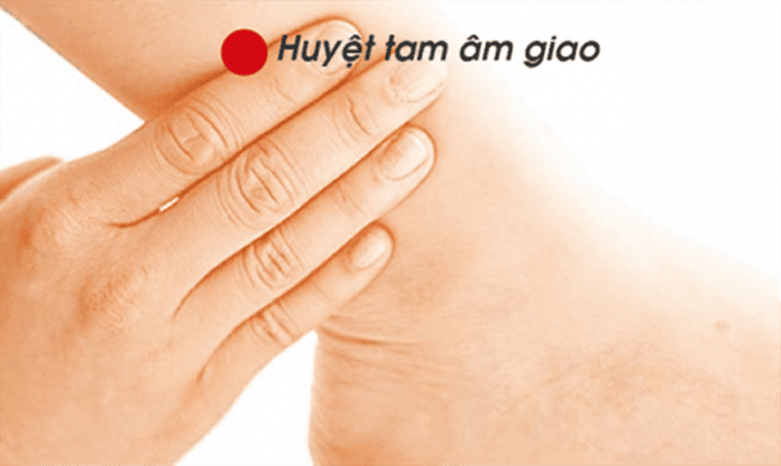 Day huyệt tam âm giao giúp trẻ lâu.