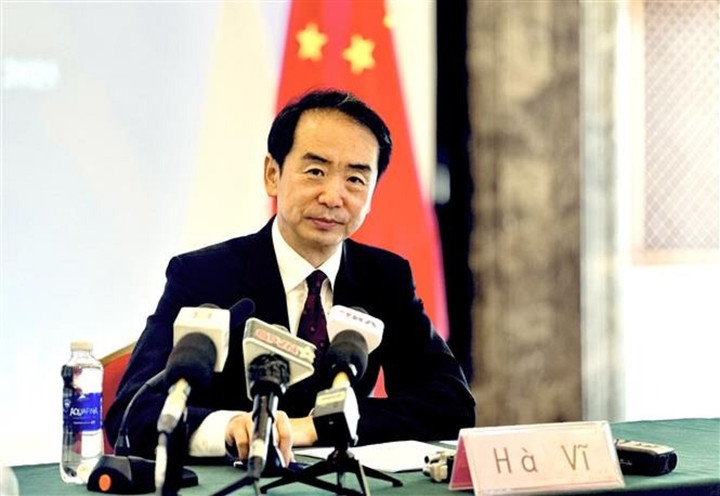 Đại sứ Trung Quốc Hà Vĩ. (Ảnh: TTXVN)