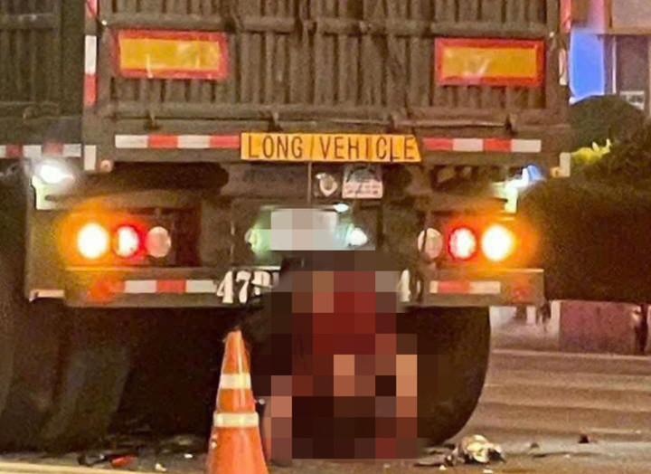 Hiện trường vụ tai nạn.