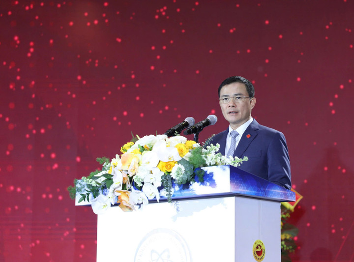 Ông Tào Đức Thắng - Chủ tịch Tập đoàn Viettel - phát biểu tại Diễn đàn quốc gia phát triển Doanh nghiệp công nghệ Việt Nam 2025.