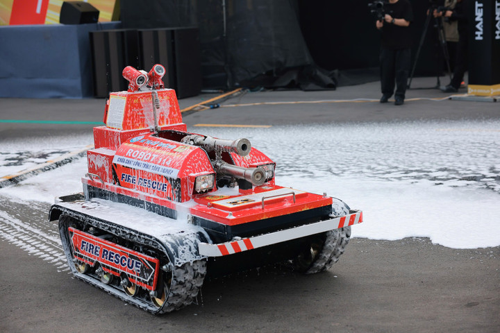 Một trong những sản phẩm công nghệ "Make in Vietnam" trình diễn tại Diễn đàn. (Ảnh: Bộ KH&CN)