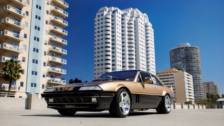 Chiếc Ferrari 412 đời 1986 được độ lại thành một một mẫu GT hiện đại. (Ảnh: Hotcars)