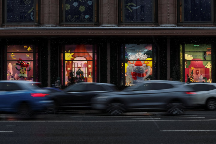 Đường phố Kiev, Ukraine tối những ngày cuối năm. (Ảnh: Reuters)