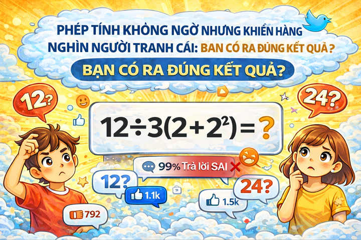 Phép tính 99% người chơi trả lời sai - 1