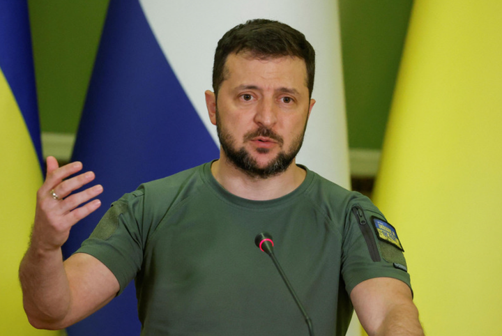 Tổng thống Ukraine Volodymyr Zelensky. (Ảnh: Reuters)