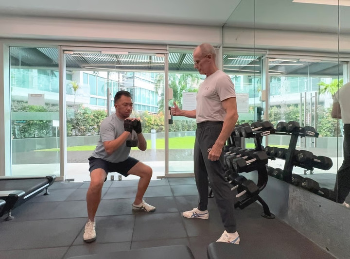 Ekberg là huấn luyện viên của Joel Tam từ tháng 4.