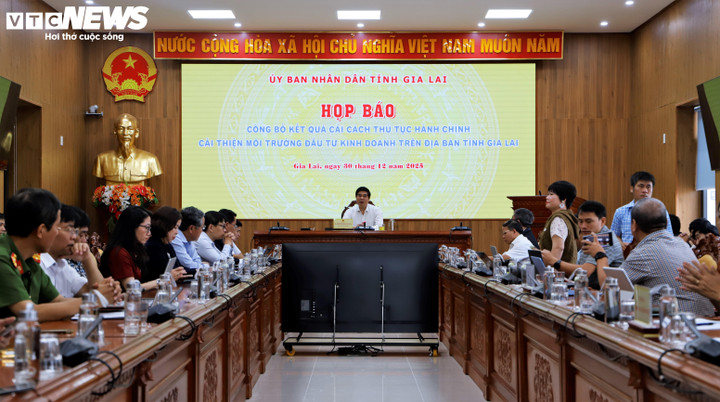 Gia Lai tổ chức họp báo công bố kết quả cải cách thủ tục hành chính cải thiện môi trường đầu tư kinh doanh trên địa bàn.