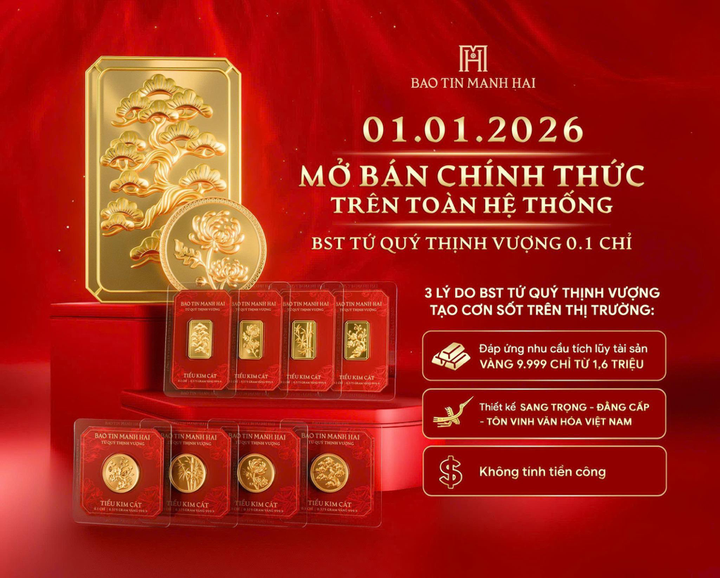 Dòng người chờ đón 'Tiểu Kim Cát' 0,1 chỉ: Tứ quý thịnh vượng Bảo Tín Mạnh Hải - 5