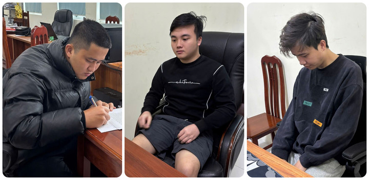 Nhóm thanh niên câu kết để lừa đảo chạy quảng cáo Facebook bị Công an tỉnh Hưng Yên phát hiện. (Ảnh: Công an Hưng Yên)