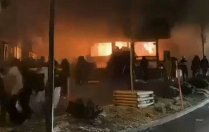 Hình ảnh lan truyền trên mạng xã hội về vụ nổ. (Nguồn: Twitter)