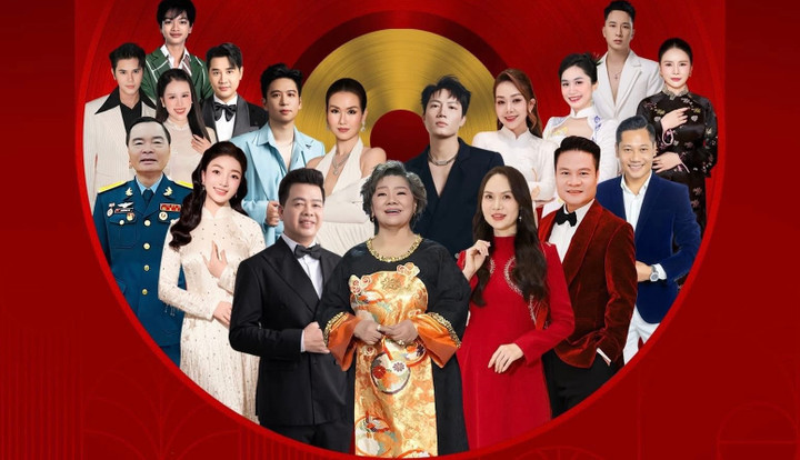 Dàn nghệ sĩ góp mặt trong chương trình "Với Đảng vẹn toàn niềm tin yêu".