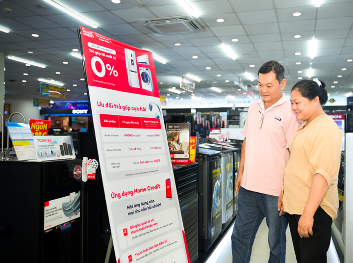 Ưu đãi lãi suất tới 0% từ Home Credit cho người dân yên tâm sắm Tết.