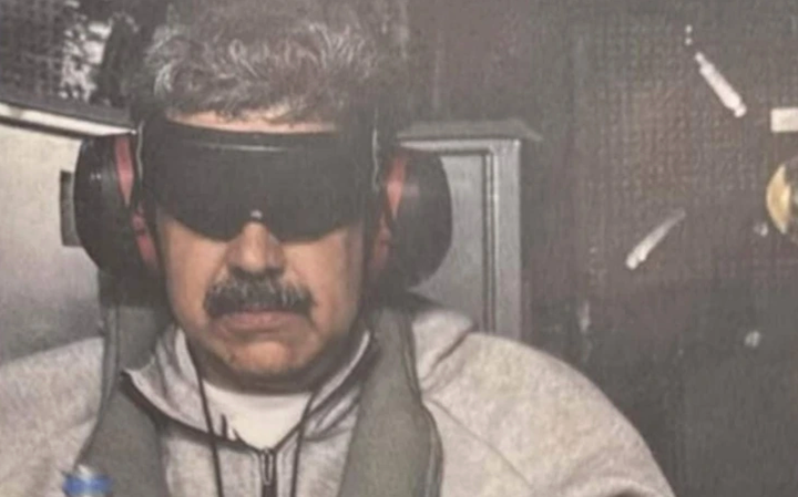 Tổng thống Venezuela Maduro bị bắt. (Ảnh: THE TELEGRAPH/TRUTH SOCIAL)