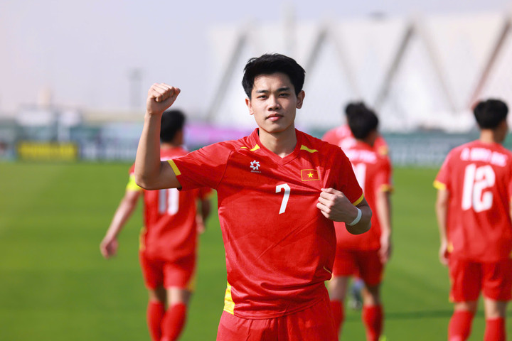 U23 Việt Nam ghi 2 bàn trong hiệp 1. (Ảnh: AFC)
