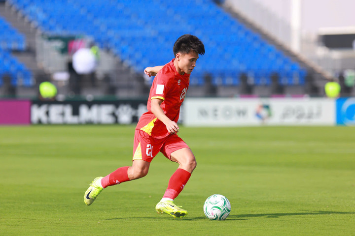 U23 Việt Nam phognf ngự tốt ở hiệp 2. (Ảnh: AFC)