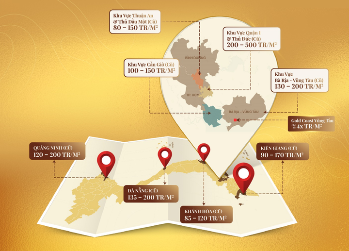 Gold Coast Vũng Tàu sở hữu mức giá hấp dẫn cùng nhiều “bệ phóng” gia tăng giá trị.